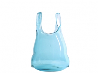 ガラスバッグ M ブルー1