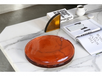 グラスオブジェ ピーチ