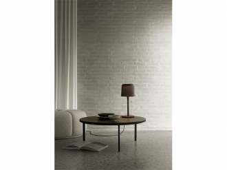 コーヒーテーブル Φ60 ダークオーク