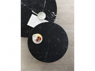 コーヒーテーブル Φ60 ブラックマーブル