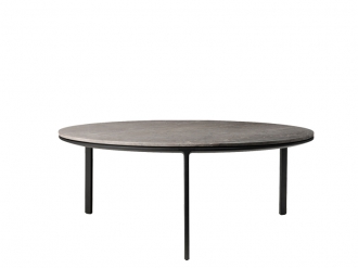 コーヒーテーブル Φ90 ライトグレーマーブル1