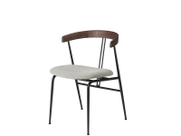 バイオリンダイニングチェア シートアップホルスタード・ウッドバックレスト