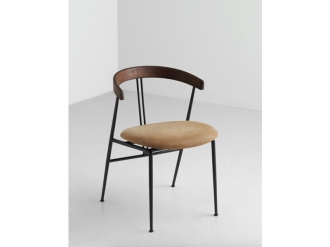 バイオリンダイニングチェア シートアップホルスタード・ウッドバックレスト