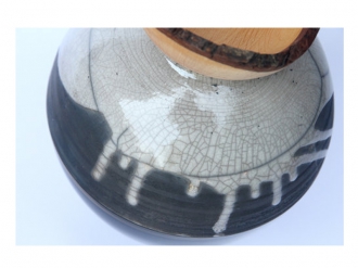 バタフライベッセル ブルーグリーン and ホワイト