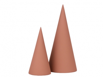 ウッドコーンオブジェ S テラコッタ