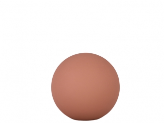 ウッドボールオブジェ M テラコッタ1