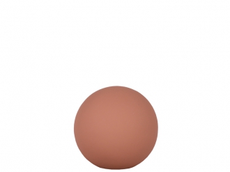 ウッドボールオブジェ S テラコッタ1