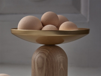 ブラブワイドキャンドルホルダー ブラウン