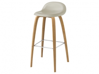 3D カウンタースツール ウッドベース