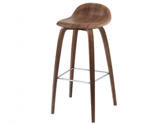 3D カウンタースツール ウッドベース