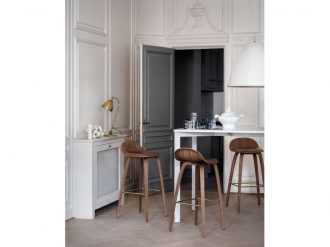 3D カウンタースツール ウッドベース