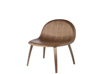 3D ラウンジチェア ウッドベース アンアップホルスタード