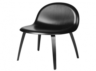 3D ラウンジチェア ウッドベース アンアップホルスタード