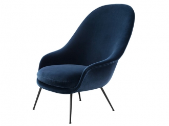 バット ラウンジチェア コニックベース ハイバック