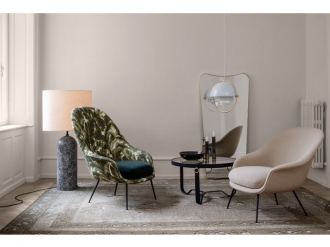 バット ラウンジチェア コニックベース ハイバック