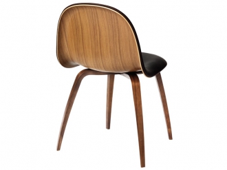 3D ダイニングチェア ウッドベース フロントアップホルスタード