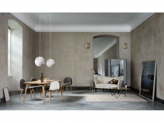 3D ダイニングチェア ウッドベース フロントアップホルスタード