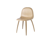 3D ダイニングチェア ウッドベース アンアップホルスタード