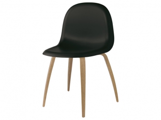 3D ダイニングチェア ウッドベース アンアップホルスタード