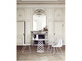 3D ダイニングチェア スレッジベース フルアップホルスタード