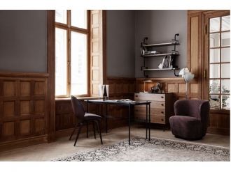 ビートル ダイニングチェア ウッドベース フロントアップホルスタード