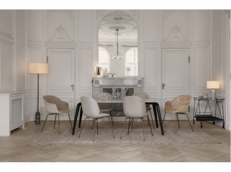 バット ダイニングチェア コニックベース フルアップホルスタード