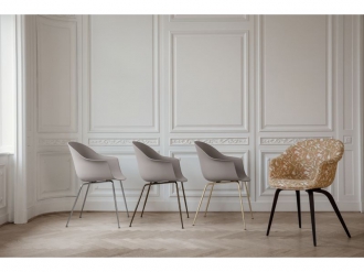 バット ダイニングチェア コニックベース フルアップホルスタード