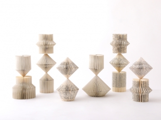 ORIGAMI アートオブジェ H.30 natural - B