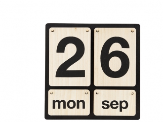 ウッドカレンダー1