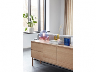 グラスシングルベース ブルー