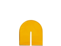 ガラスブックエンド アンバー