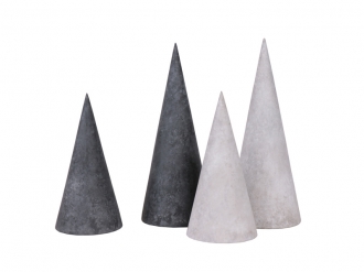 ウッドコーンオブジェM ダークグレー