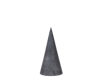 ウッドコーンオブジェS ダークグレー1