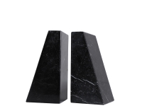 ブラックマーブルブックエンド