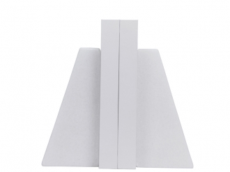 ホワイトマーブルブックエンド